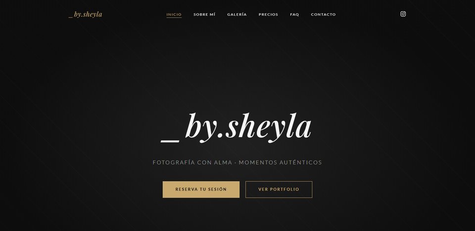 Portada de la web de Sheyla Fotografía